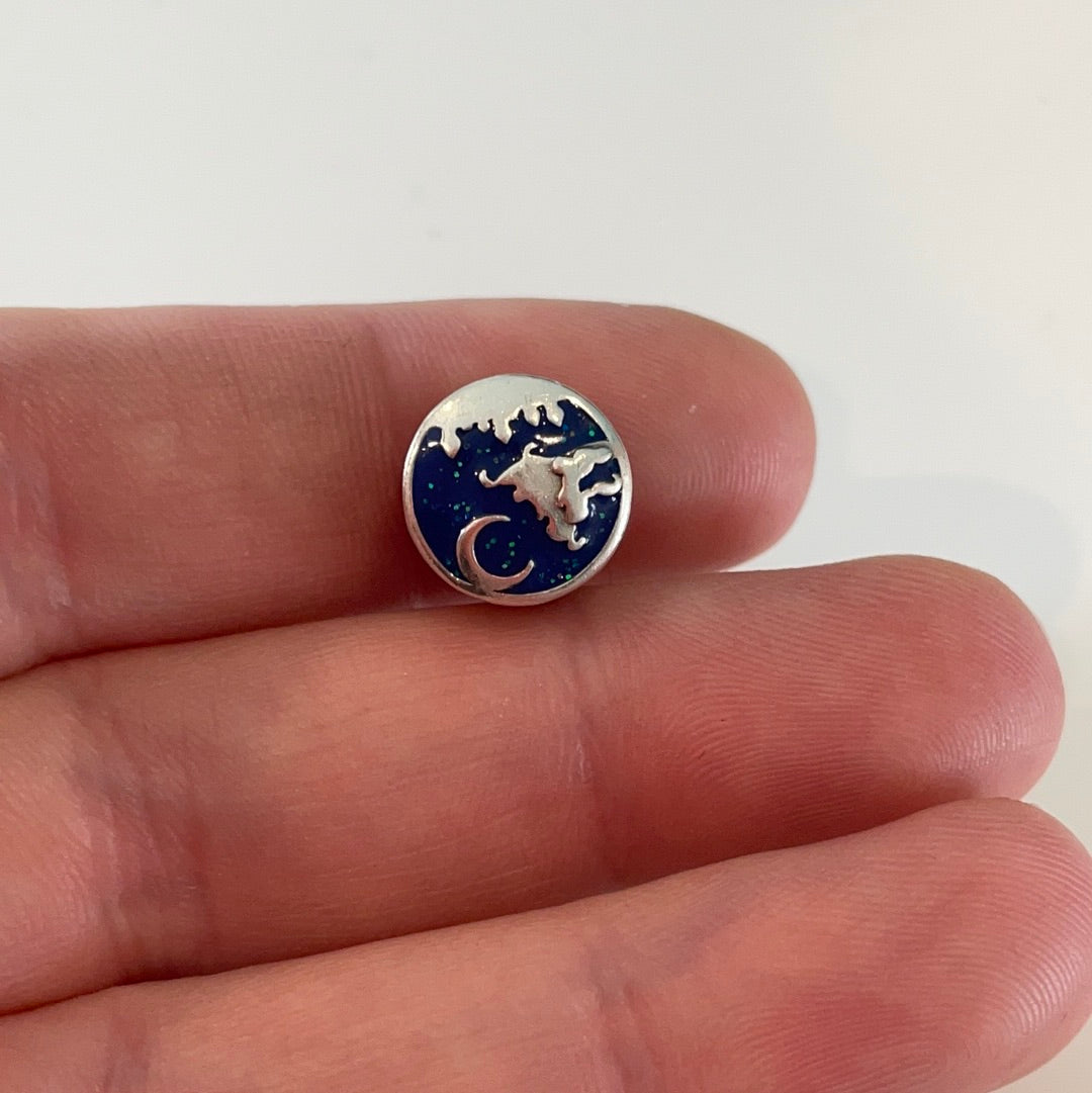 Genuine Pandora Disney Blue Enamel Aladdin Scene 'You Fill My World With Wonder'
