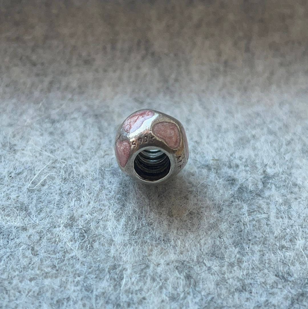 Genuine Pandora Pearl Heart Charm Various Colour Options