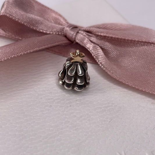Genuine Pandora Two Tone Christmas Tree with Gold Star