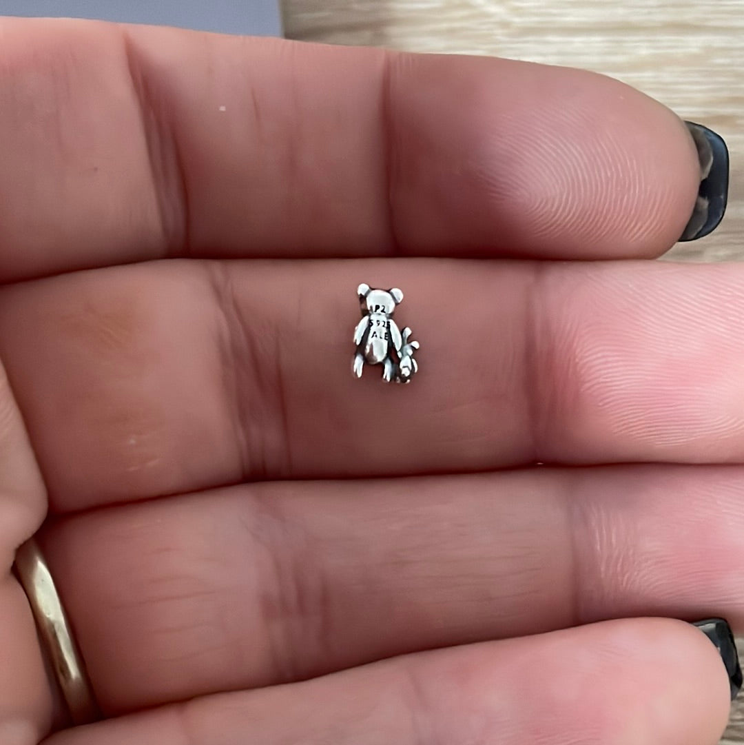 Genuine Pandora Teddy Bear and Rabbit Petite Charm