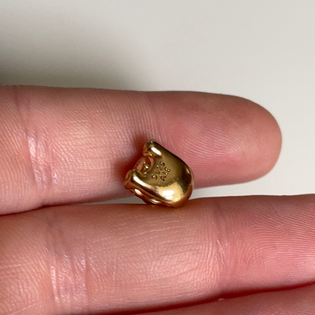 Genuine Pandora Shine Gold Theodore Hug Me Bear Charm