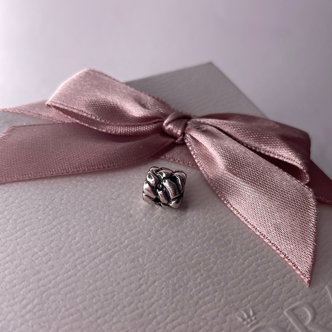 Genuine Pandora Woven Rope Charm With Small Holes Retired and Very Old