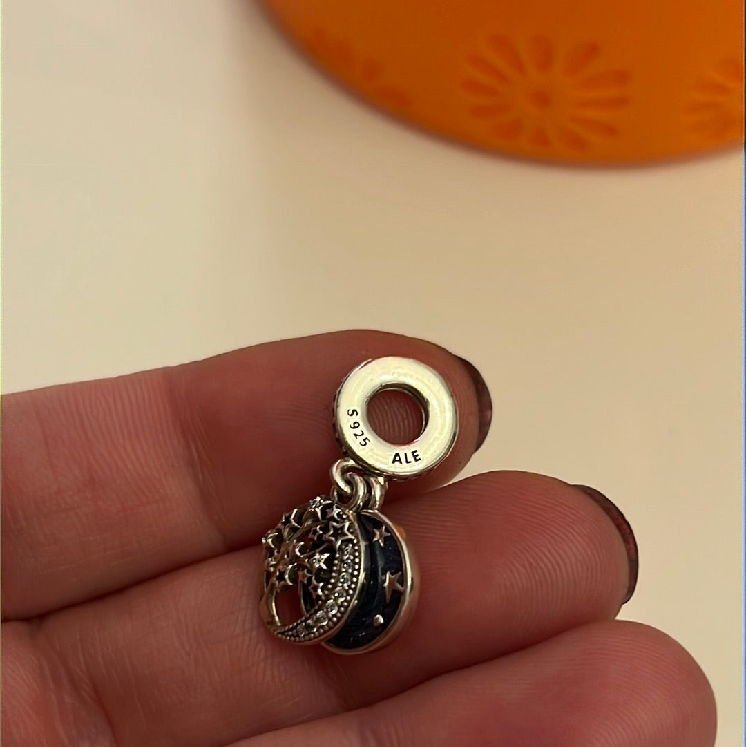 Genuine Pandora I Love You To The Moon And Back Tree of Life Stars and Mood Dangle Charm