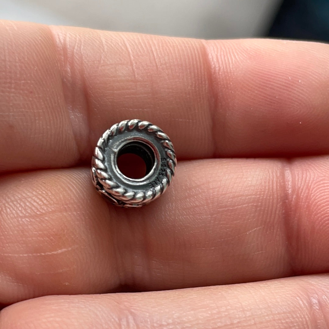 Genuine Pandora Rare HTF Hidden Romance Rhodolite Charm