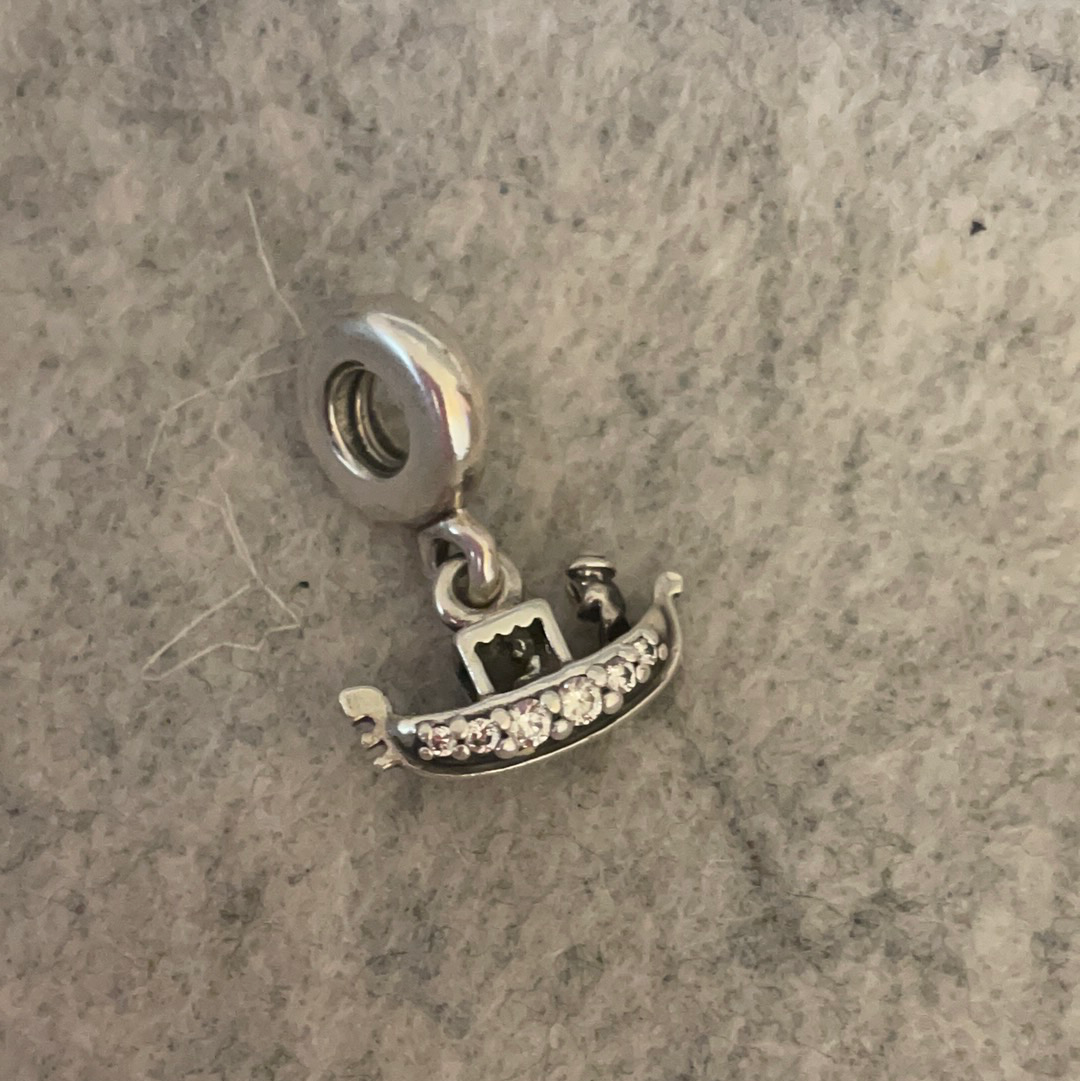 Genuine Pandora Gondola Venice Boat Travel Dangle Charm HTF