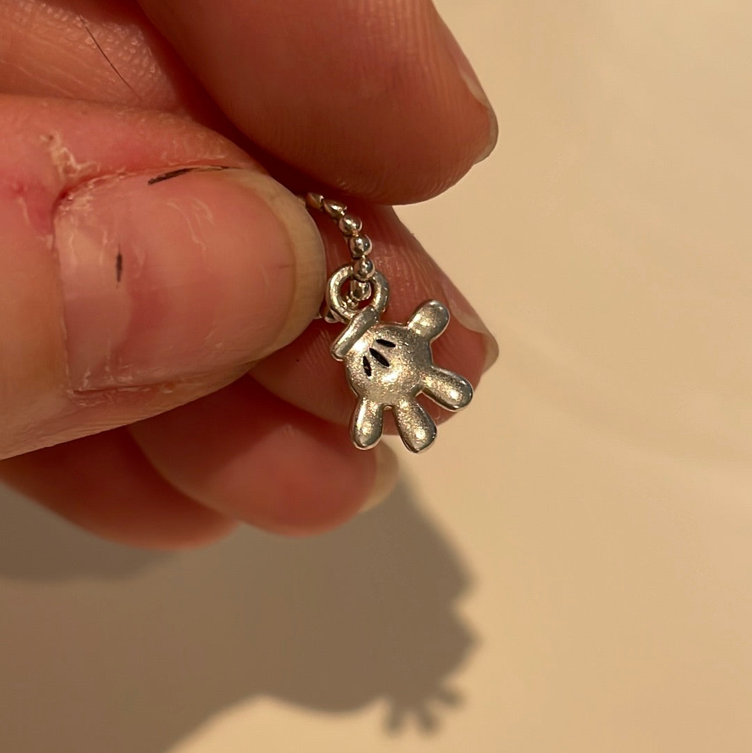 Genuine Chamilia Disney Mickey Mouse Enamel Glove Hand Dangle Charm