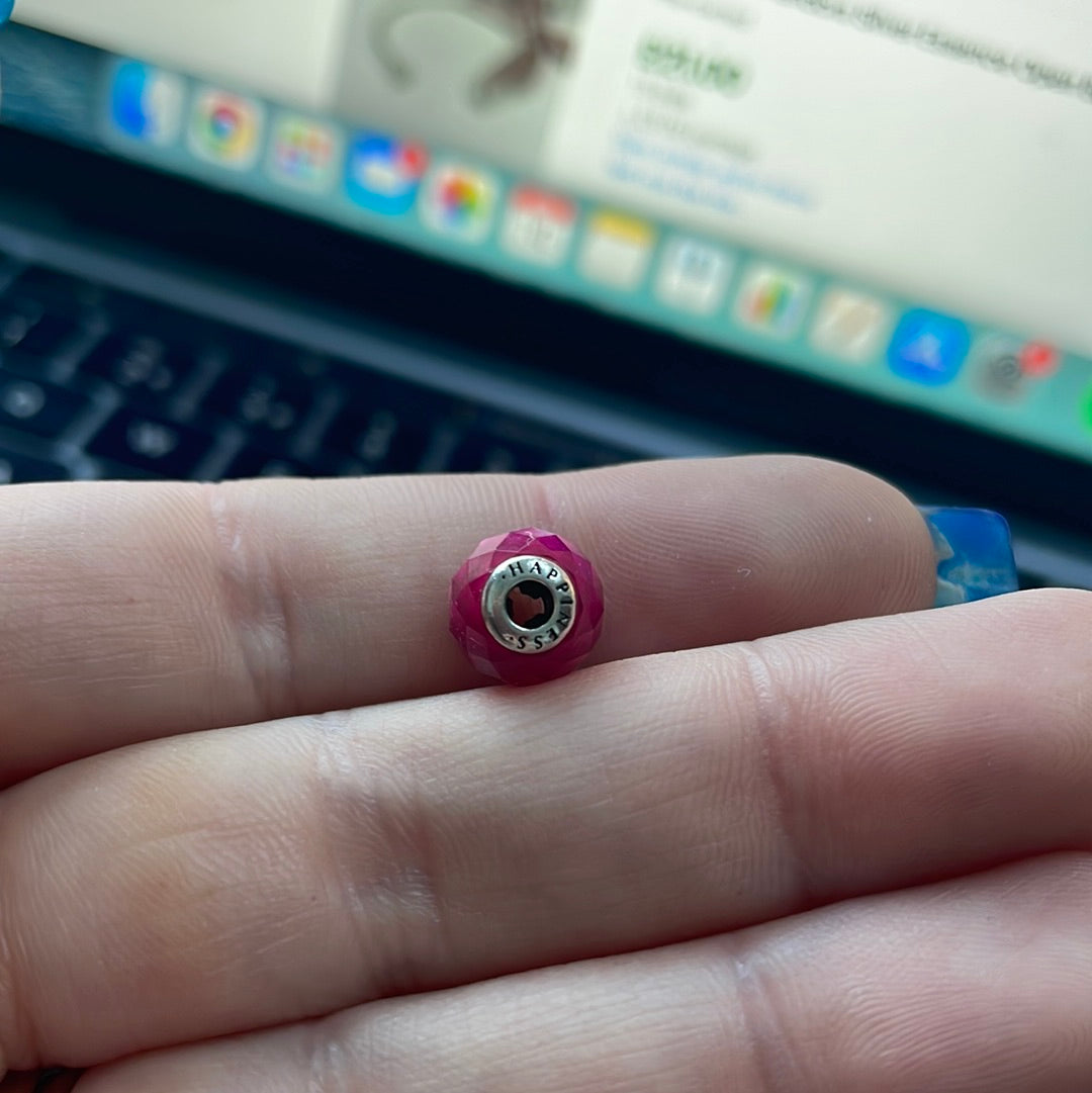 Genuine Pandora Essence Happiness Ruby Charm