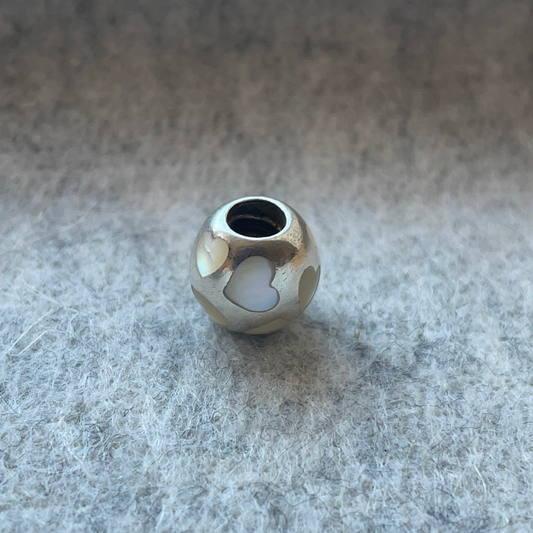 Genuine Pandora Pearl Heart Charm Various Colour Options