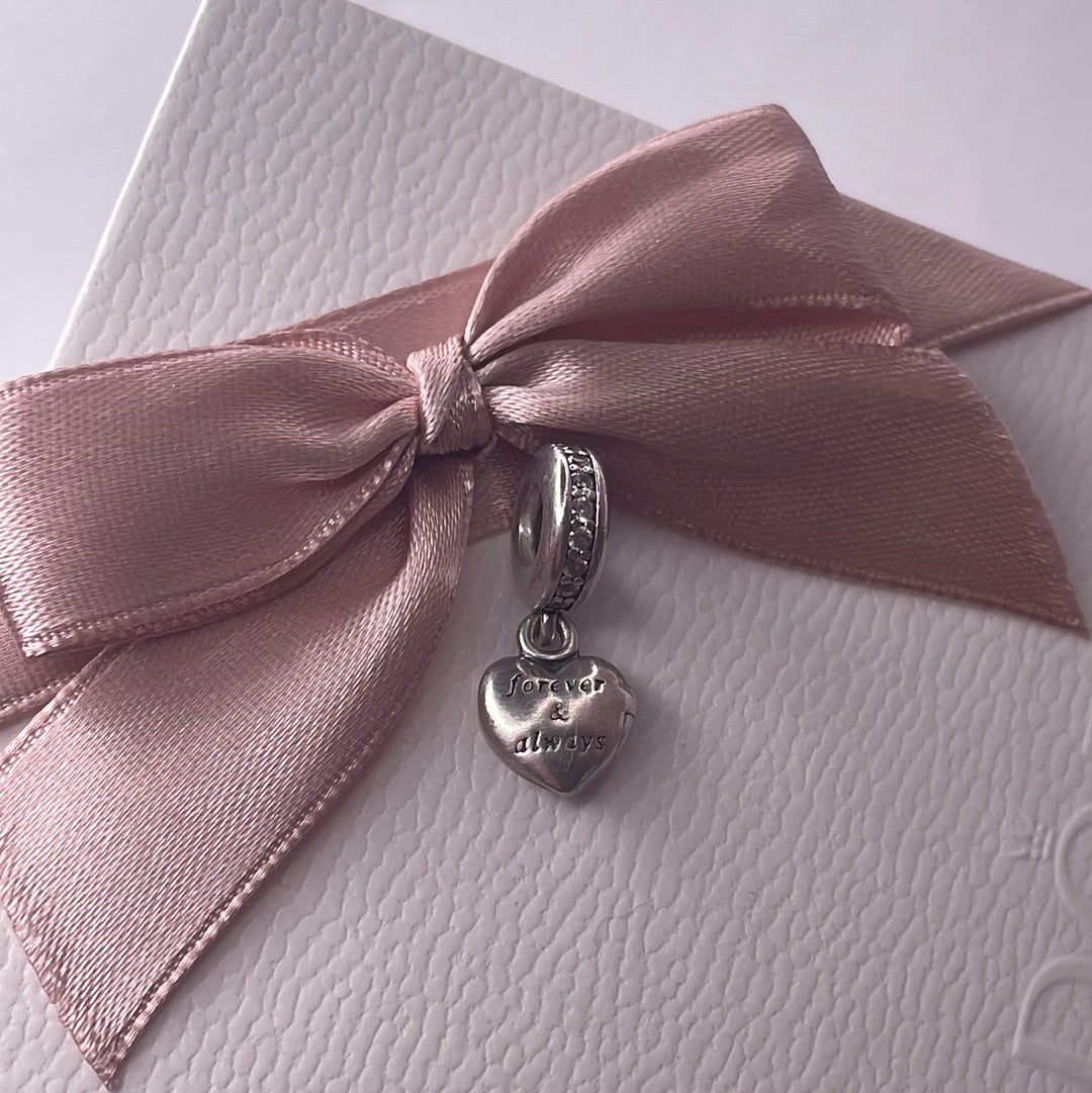 Genuine Pandora My Beautiful Wife Forever and Always Locket Charm
