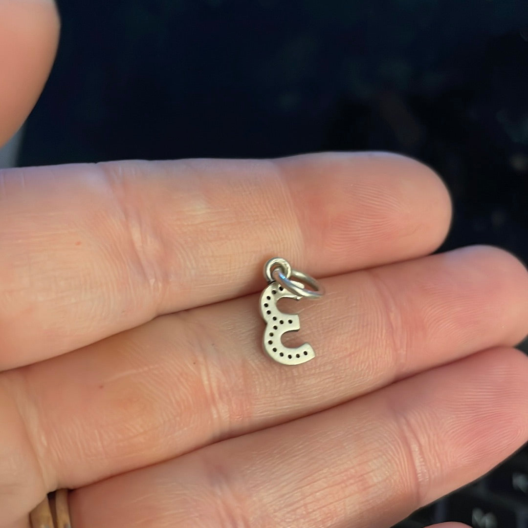 Genuine Pandora Number 3 Dangle Pave Charm