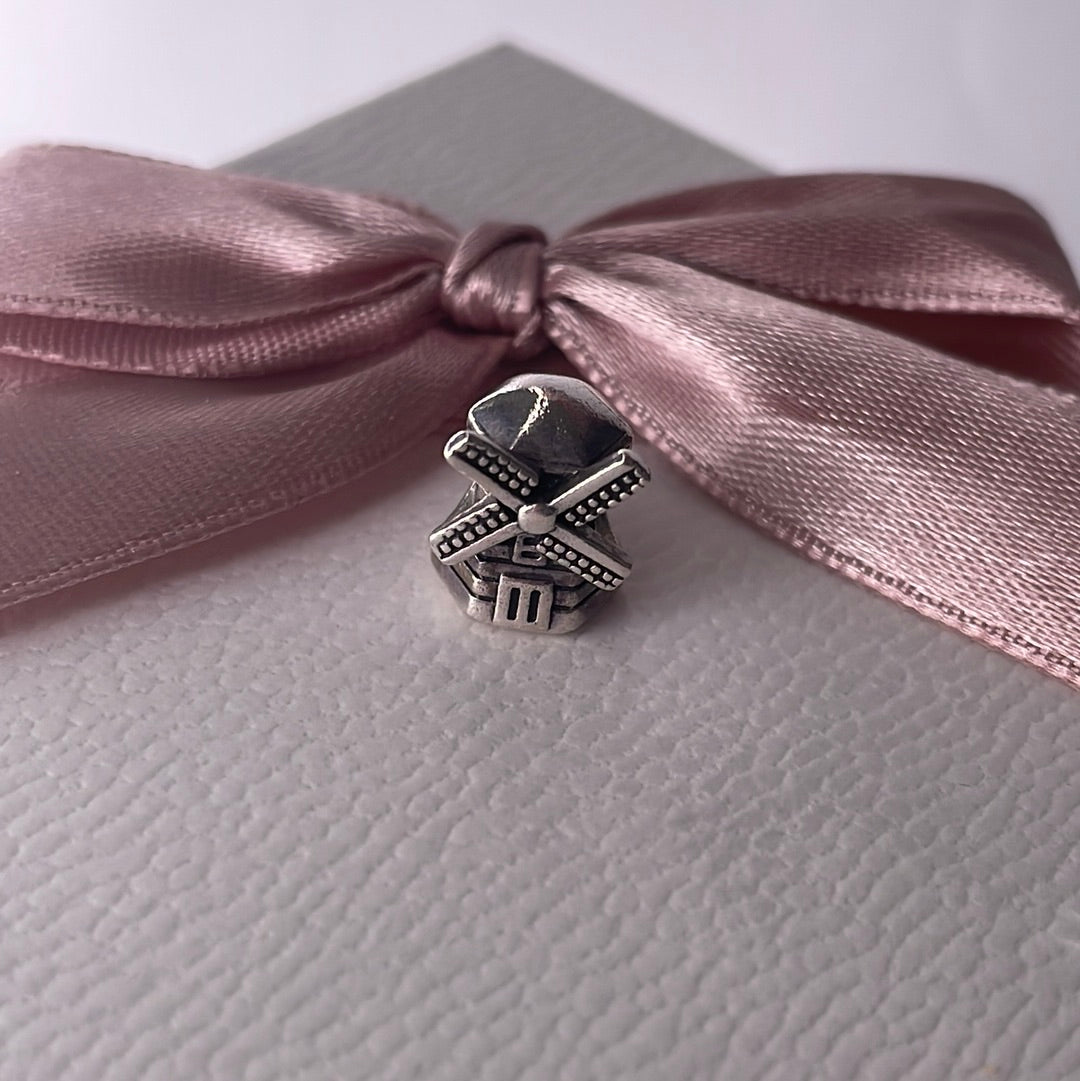 Genuine Pandora Windmill Rare and Retired Charm
