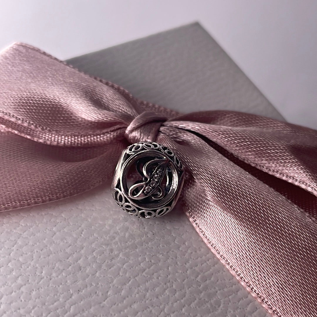 Genuine Pandora Vintage Letter J Charm