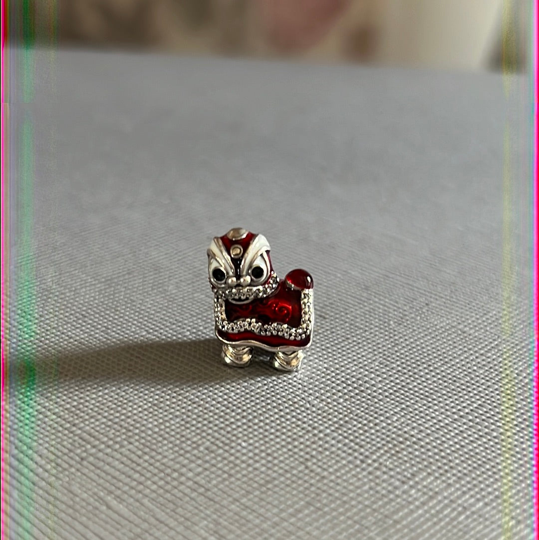 Genuine Pandora RARE Exclusive Brand New Lion Lunar New Year Dragon Charm Rare
