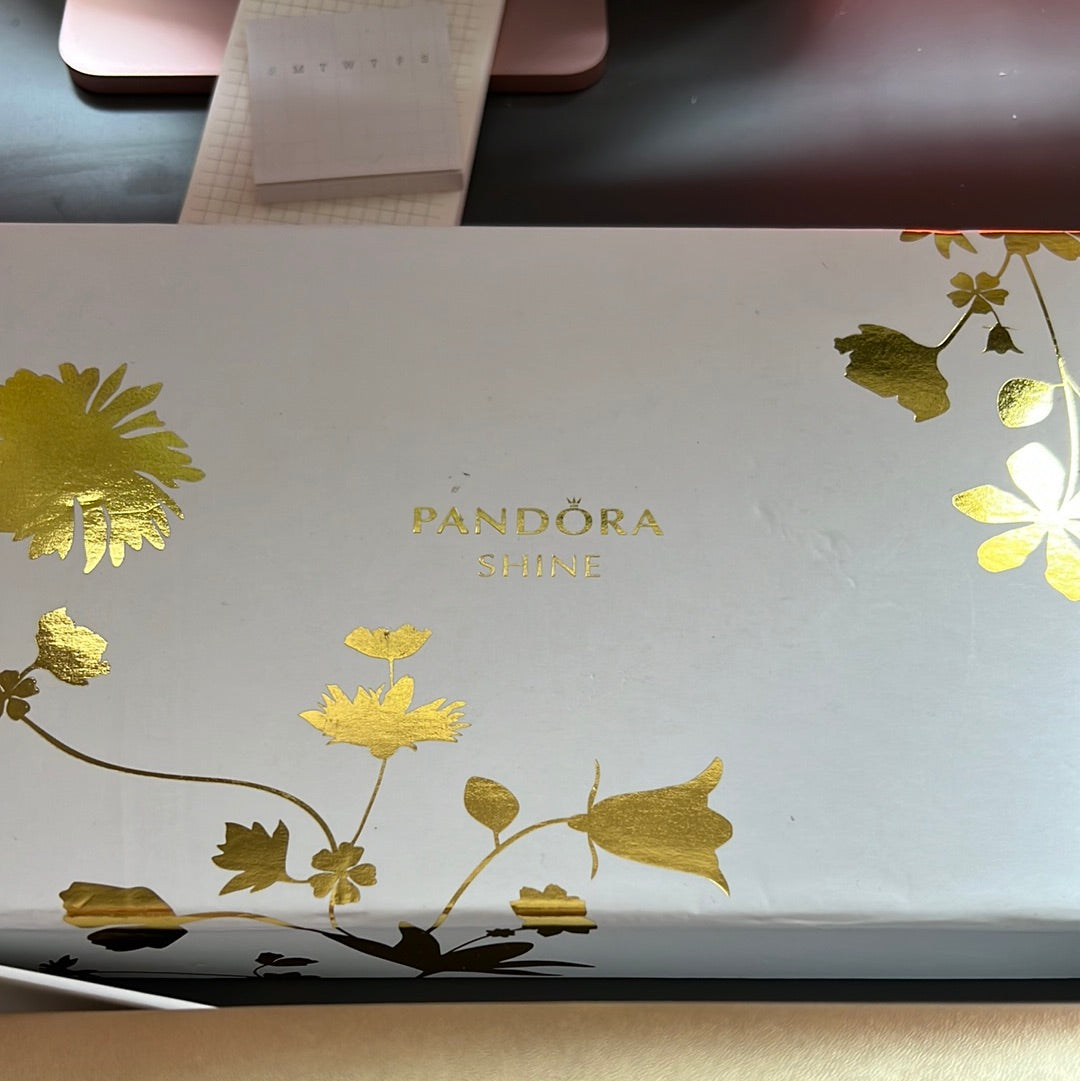 Genuine Pandora Promo Shine Golden Jewellery Bag Travel
