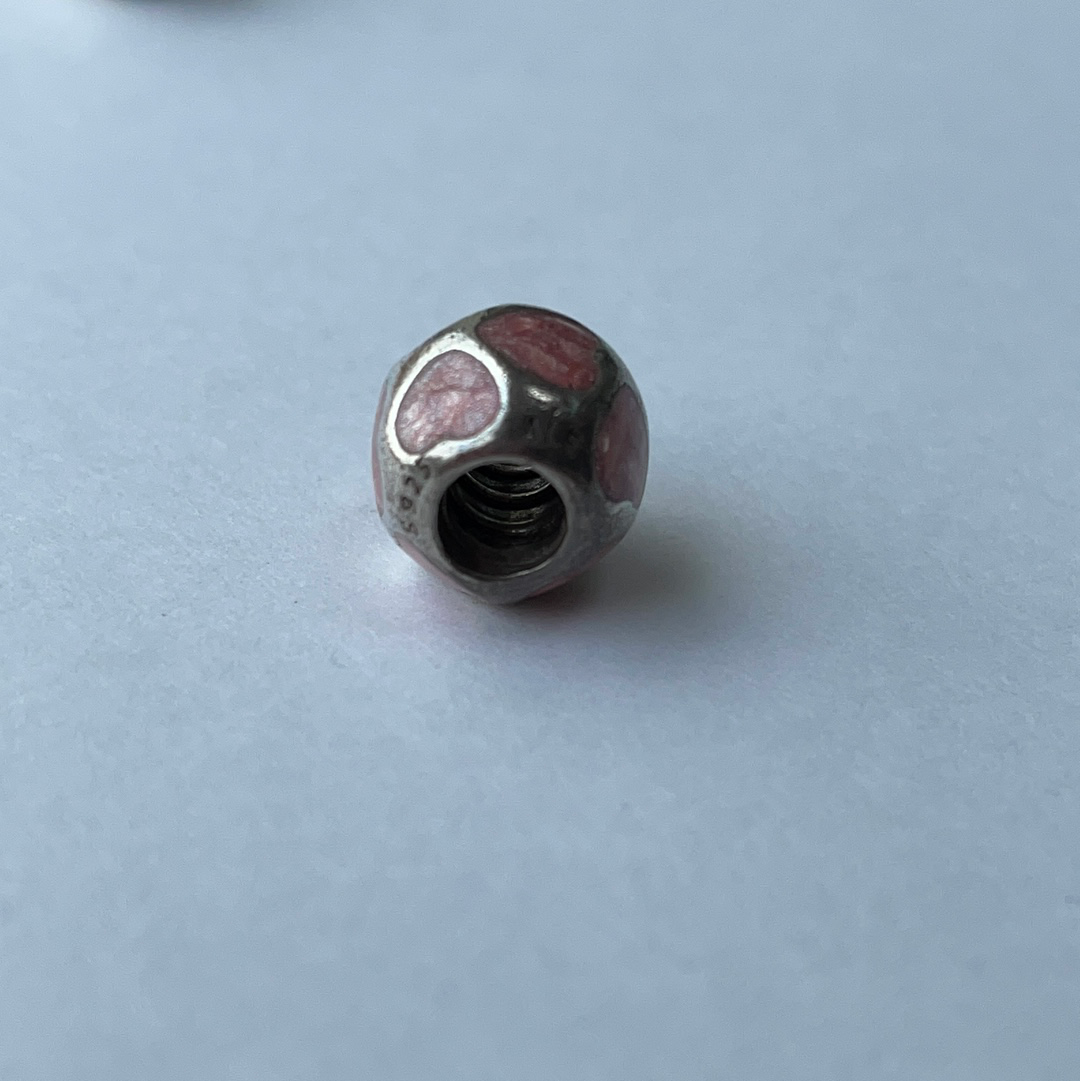 Genuine Pandora Pearl Heart Charm Various Colour Options