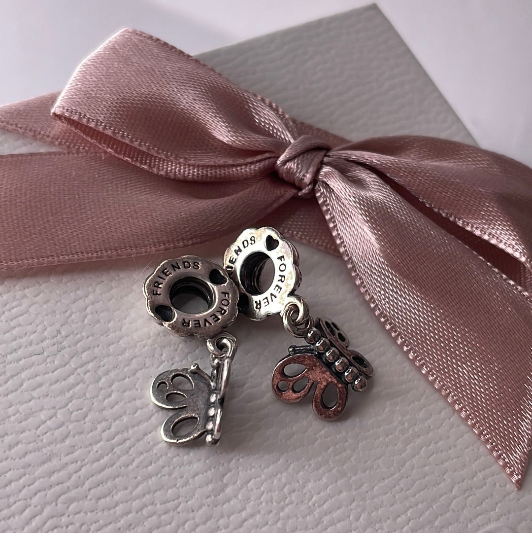 Authentic Friendship Pandora Friends Forever Butterfly Charm