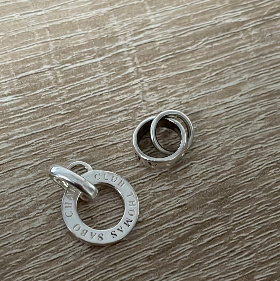Thomas Sabo Pair of Carriers for Necklace or Bracelet Clip Charm