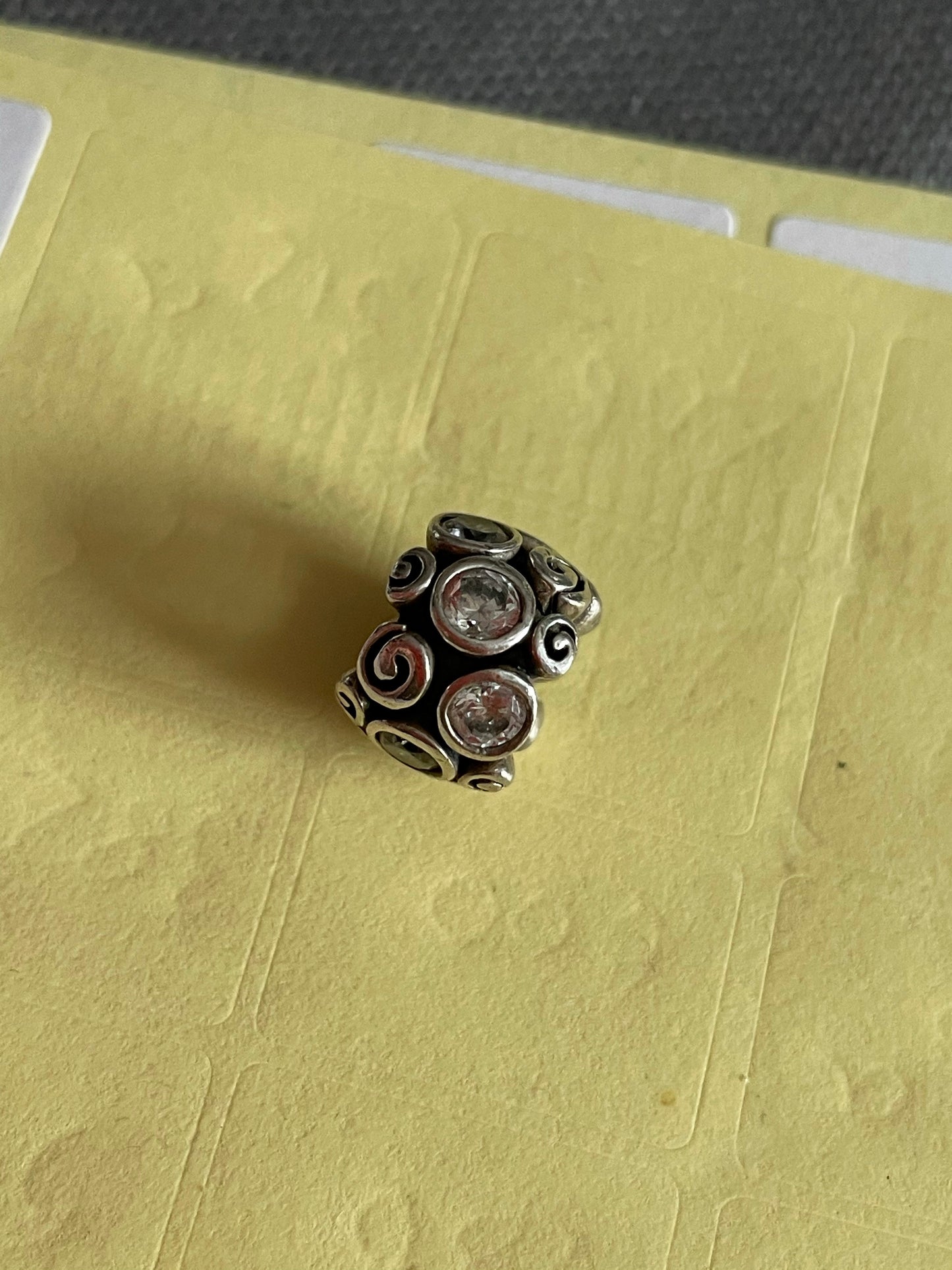 Genuine Pandora Path Charm Clear CZ