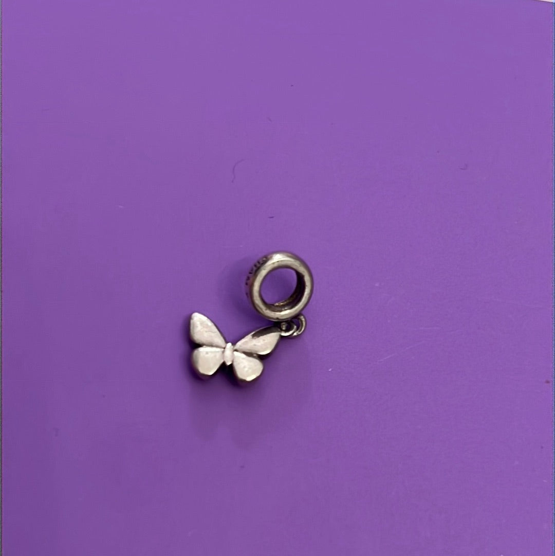 Genuine Chamilia Butterfly CZ Dangle Charm