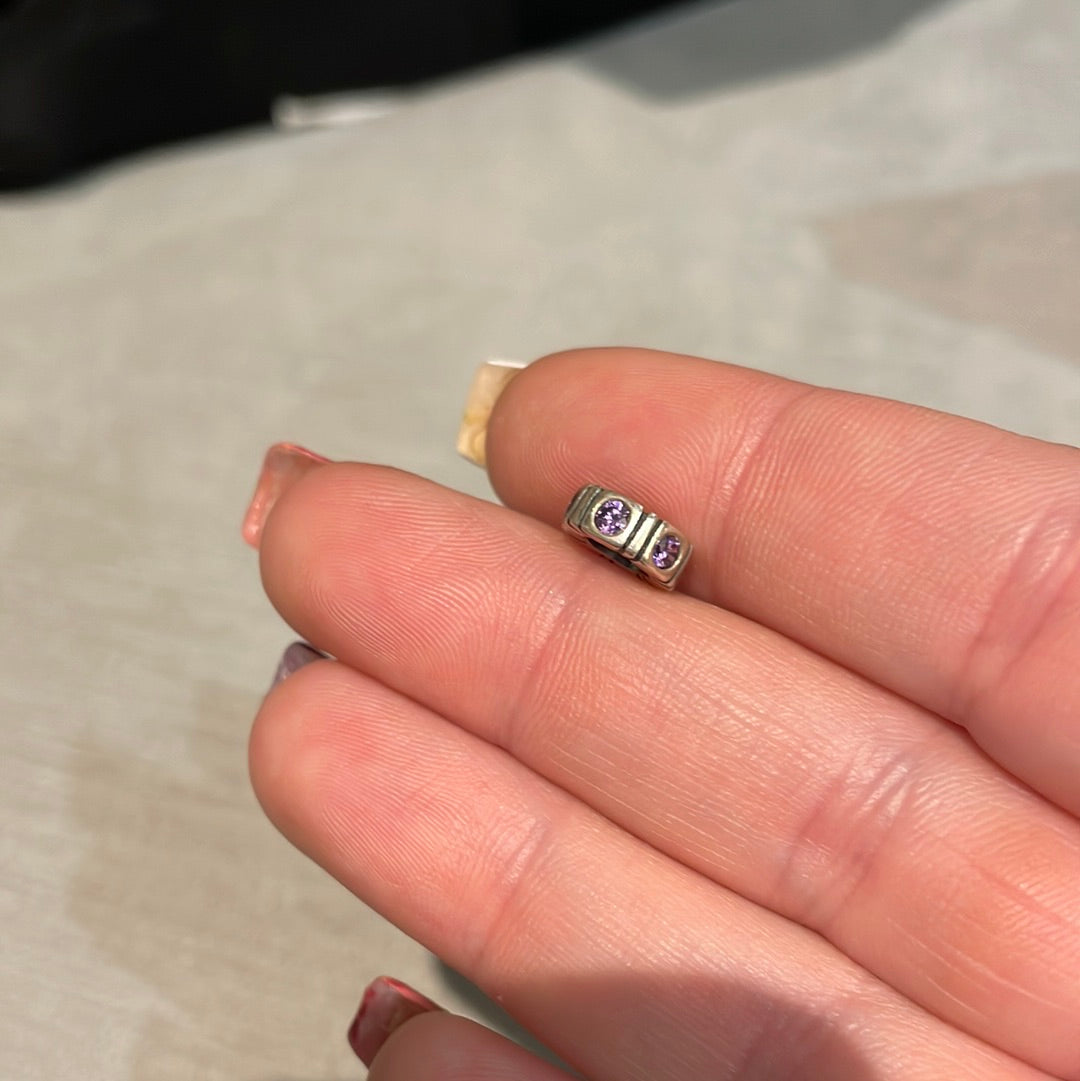 Genuine Pandora Colour Stone Spacer CZ Pave Spacer