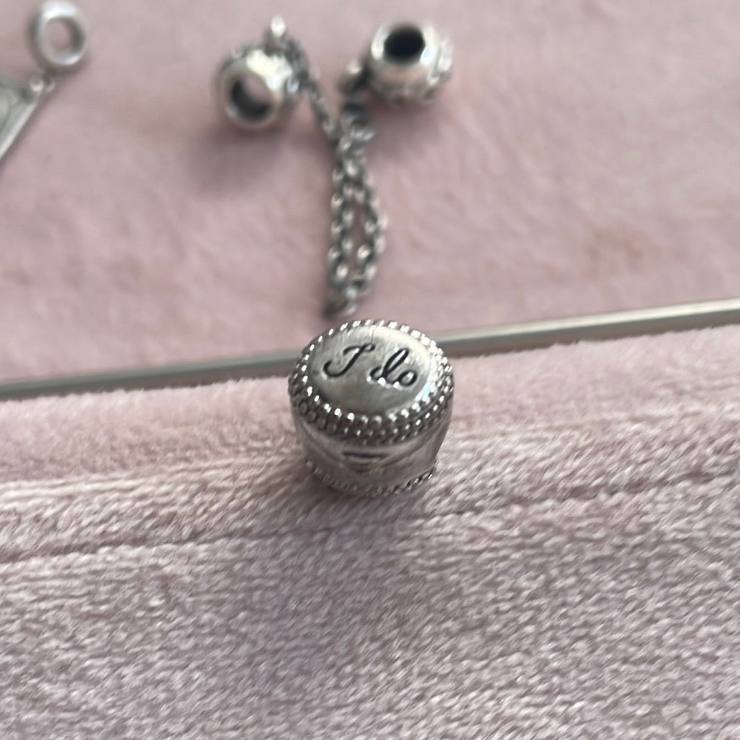Genuine Chamilia “I Do” Engagement Heart Openable Charm