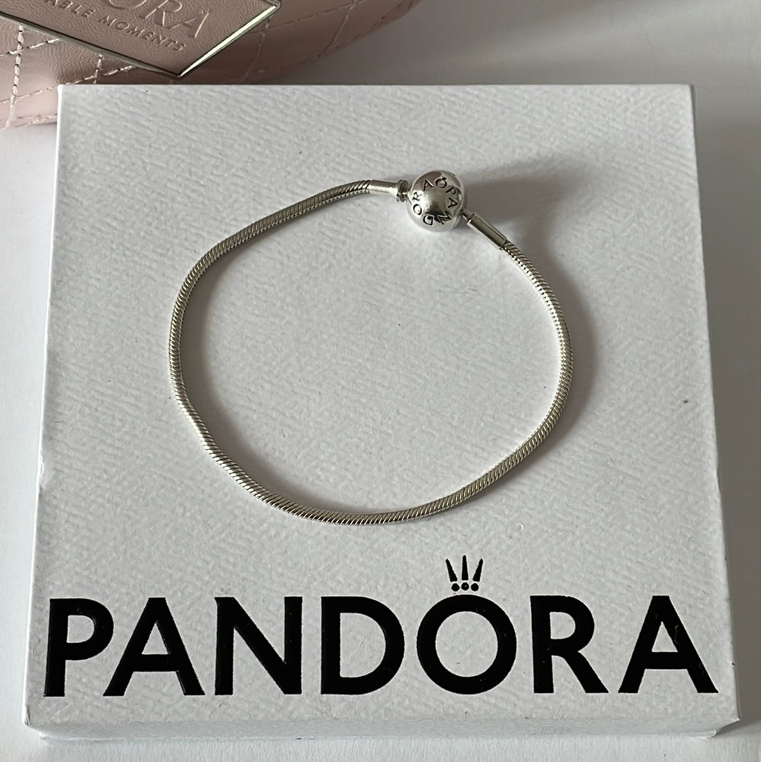 Genuine Essence Silver/ Rose Gold Thin Snake Chain Bracelet