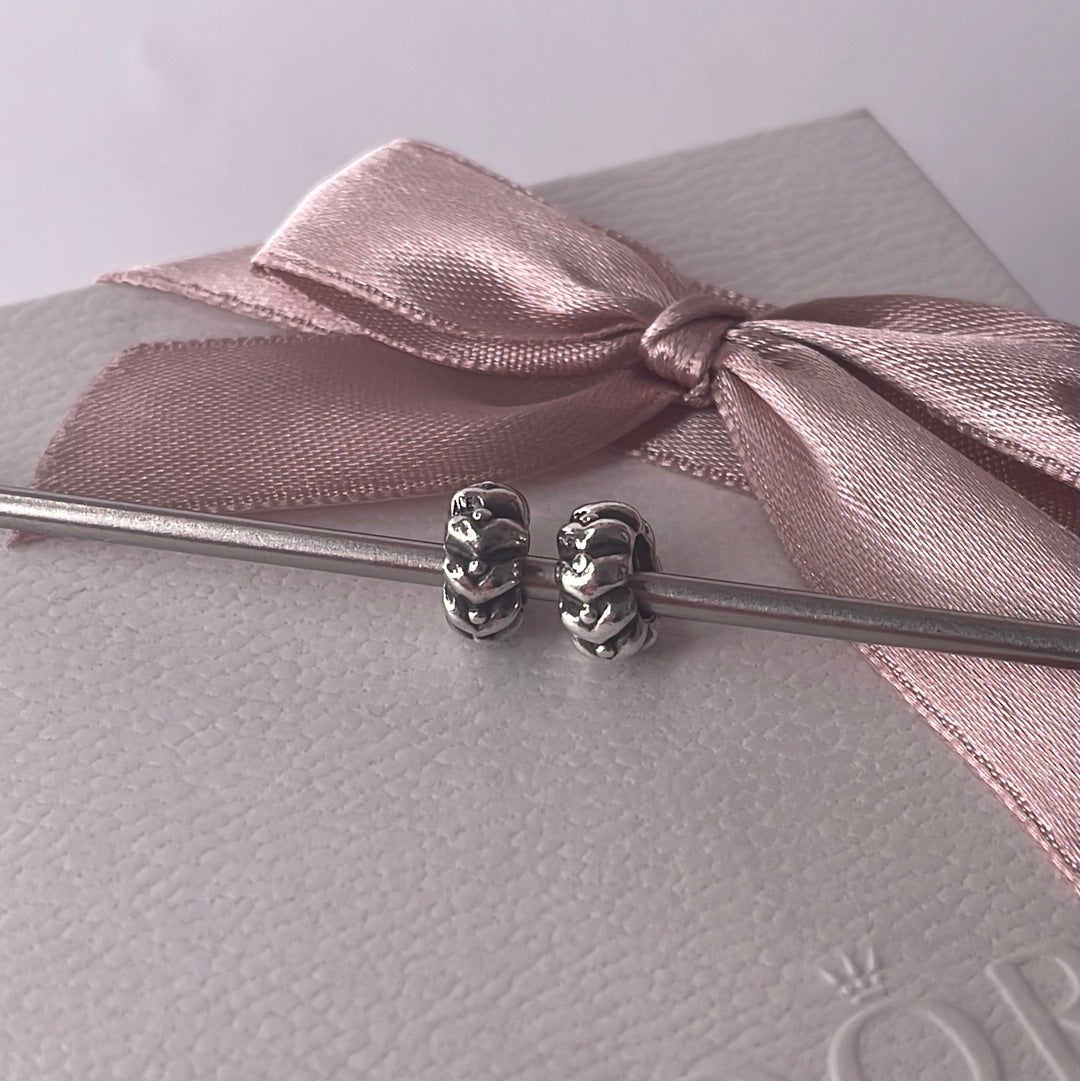 Genuine Pandora Spacers Dot and Arrow Retired
