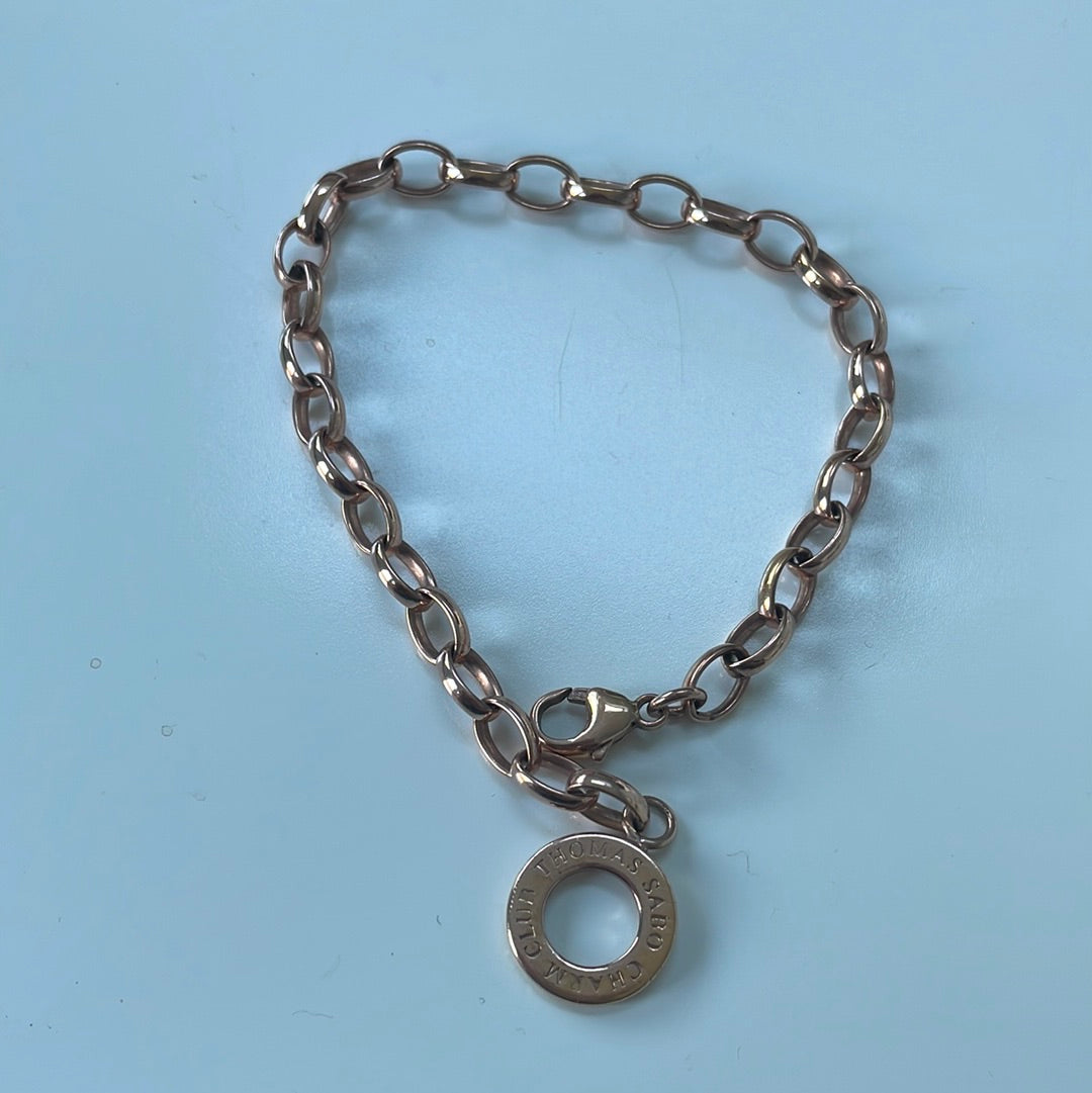 Thomas Sabo Rose Gold Links Charm Bracelet Medium Choice of Size..