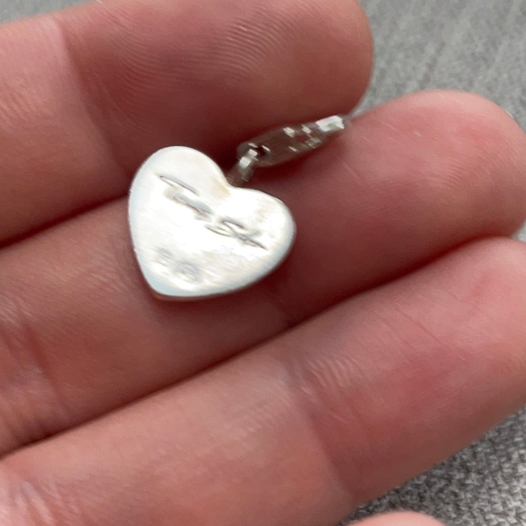 Genuine Thomas Sabo Sterling Silver Plain Heart Dangle Clip Charm