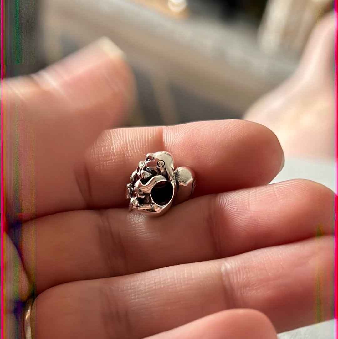 Genuine Pandora Canadian Maple Leaf With Red Enamel Beaver Travel Charm Rare HTF