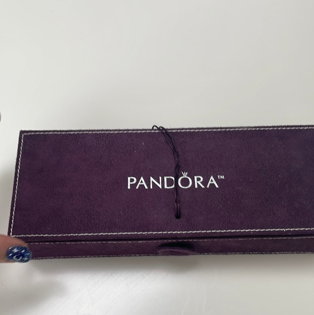 Genuine Pandora Retired Purple 3 Tier Jewellery Box