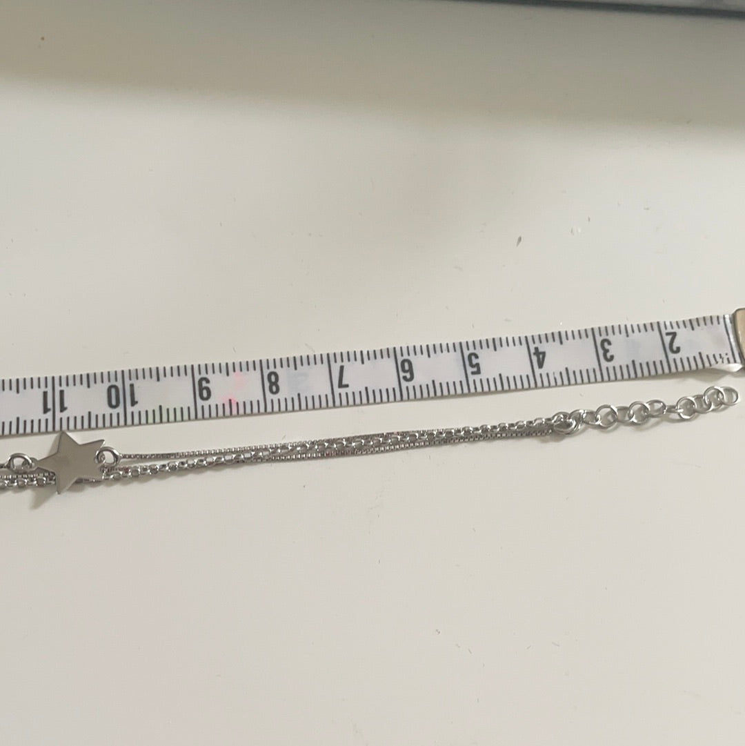 Brand New Sterling Silver Star Multi Strand Bracelet BEAUTIFUL Size 19/20cm