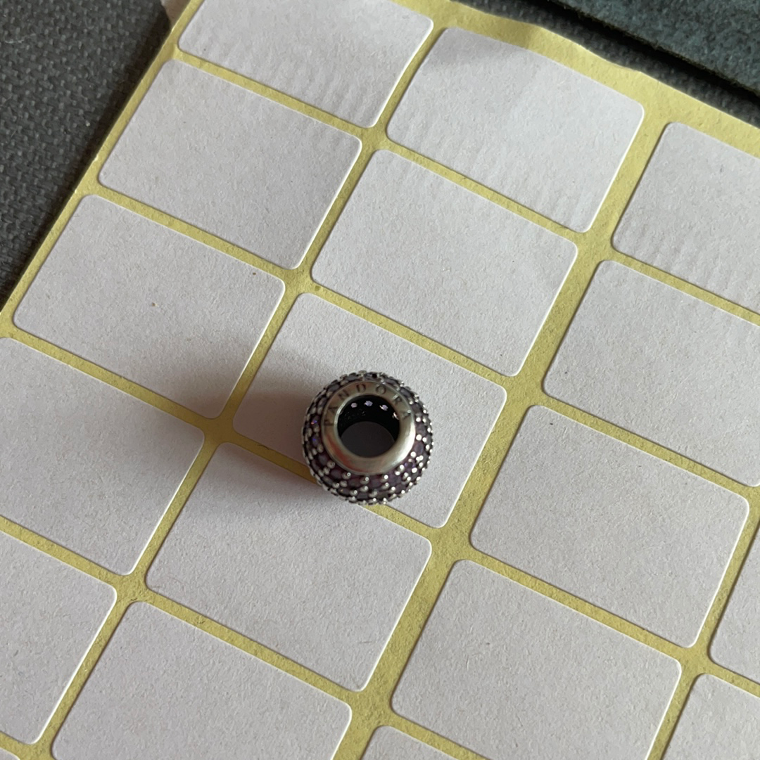 Genuine Pandora Purple Pave Ball Charm