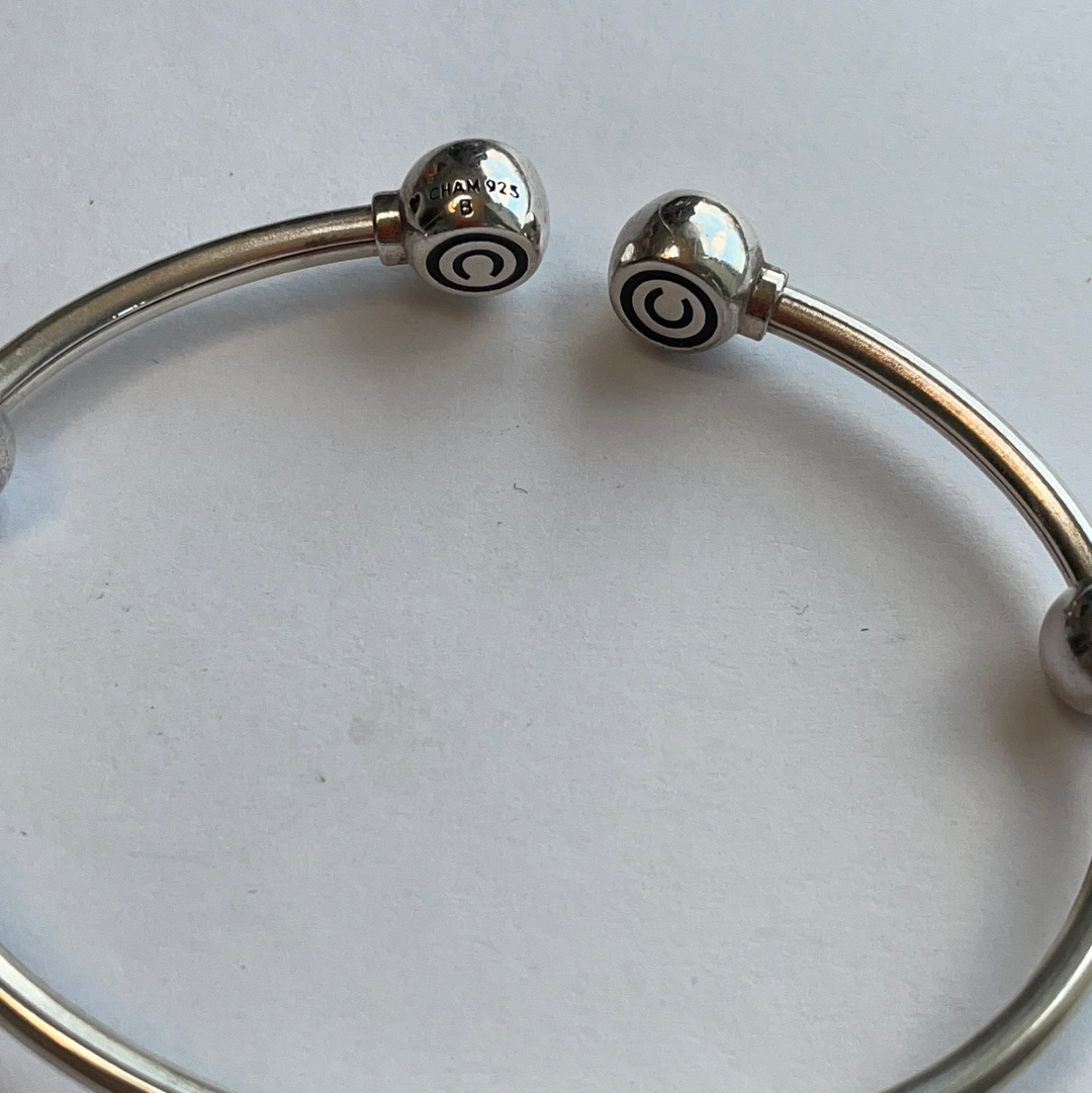 Genuine Chamilia Open Torque Bangle Size Extra Large 21cm