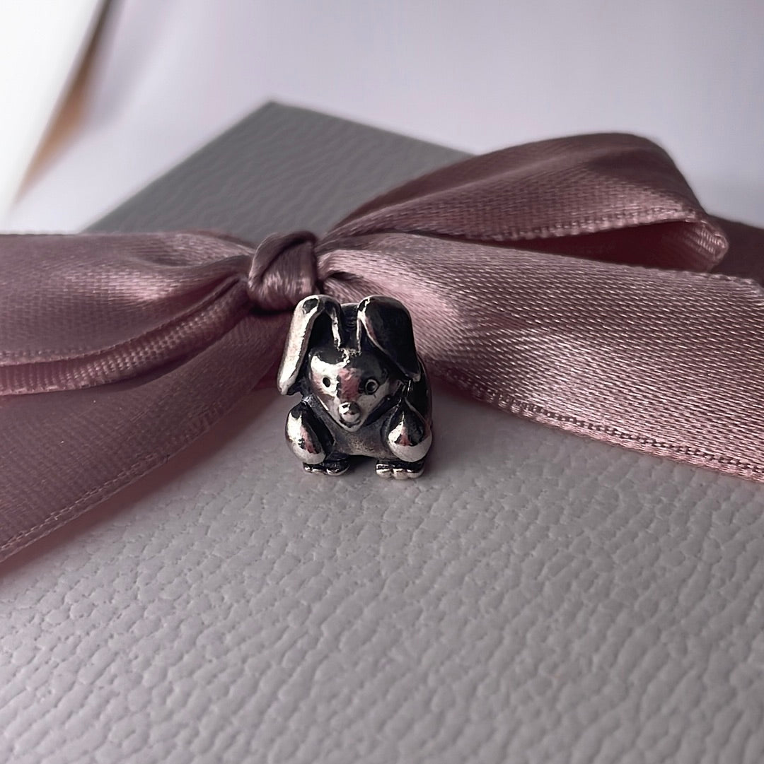 Genuine Pandora Rabbit Bunny Animal Charm