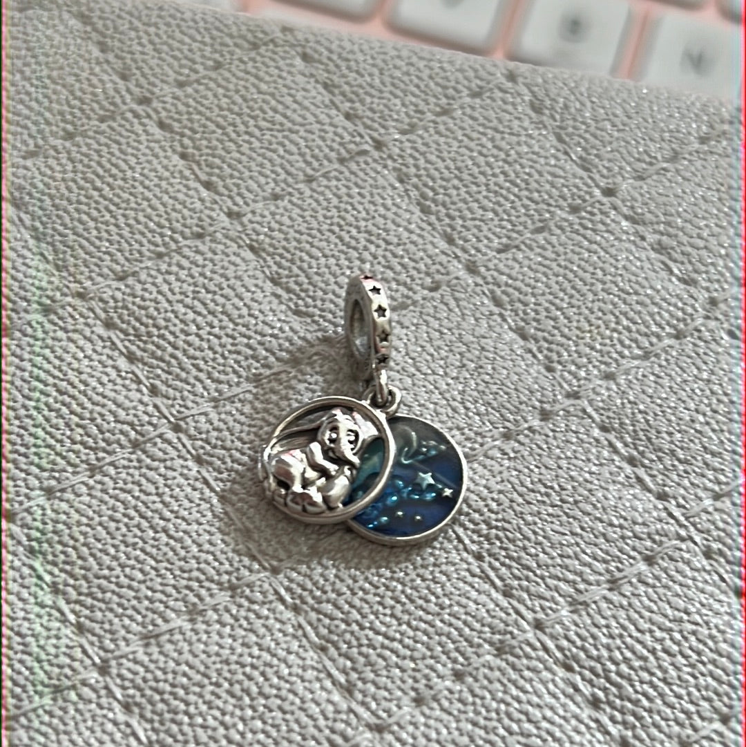 Genuine Pandora Disney Dumbo Sweet Dreams Little One Enamel Dangle Charm