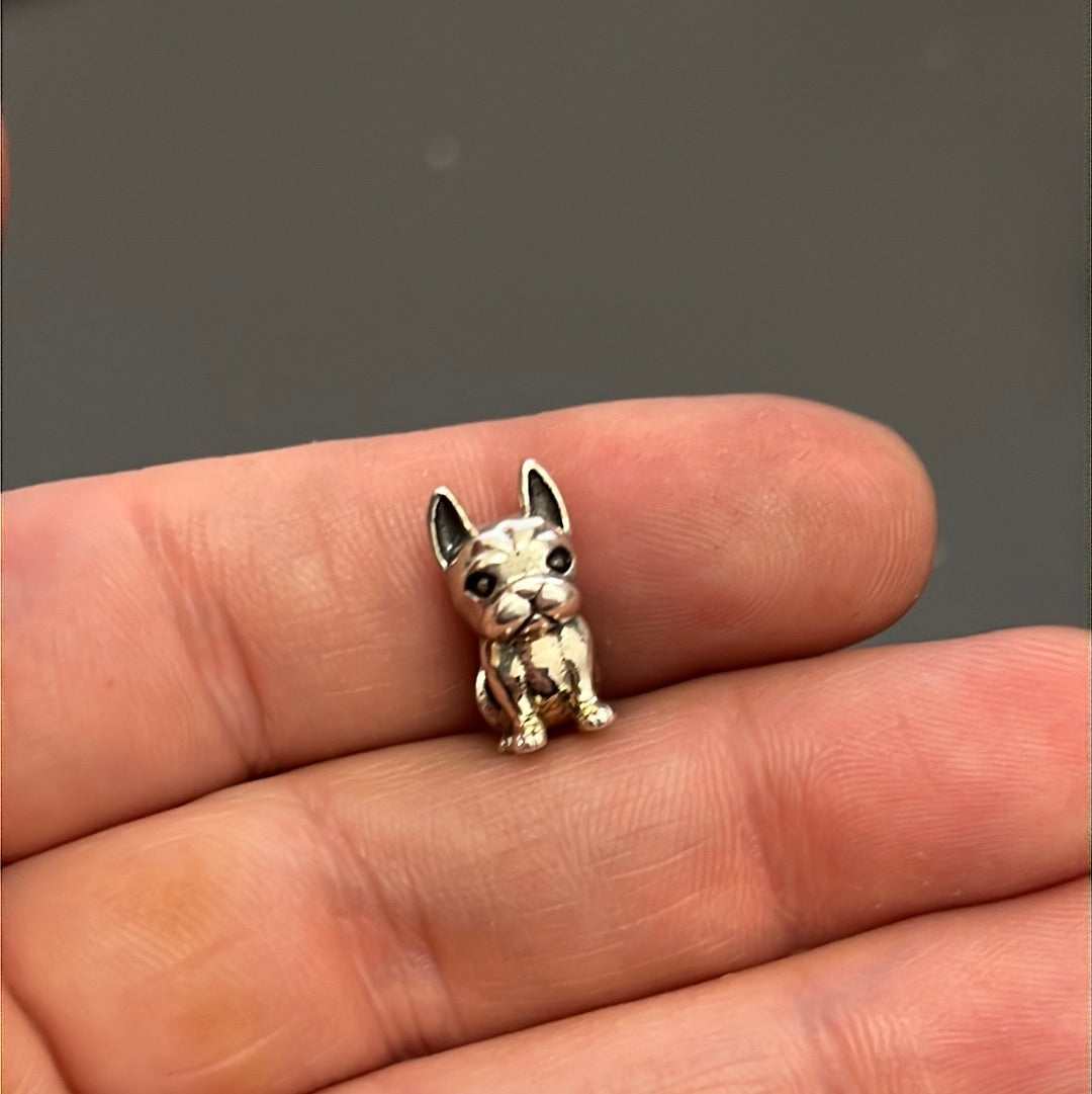 Sterling Silver Bulldog Dog Charms