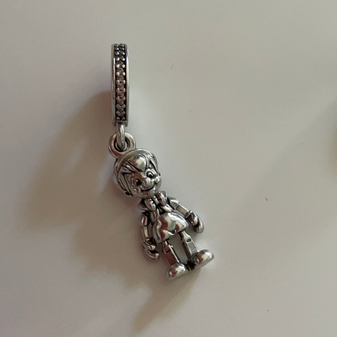 Genuine Pandora Pinocchio Disney Dangle With Moving Arms and Legs