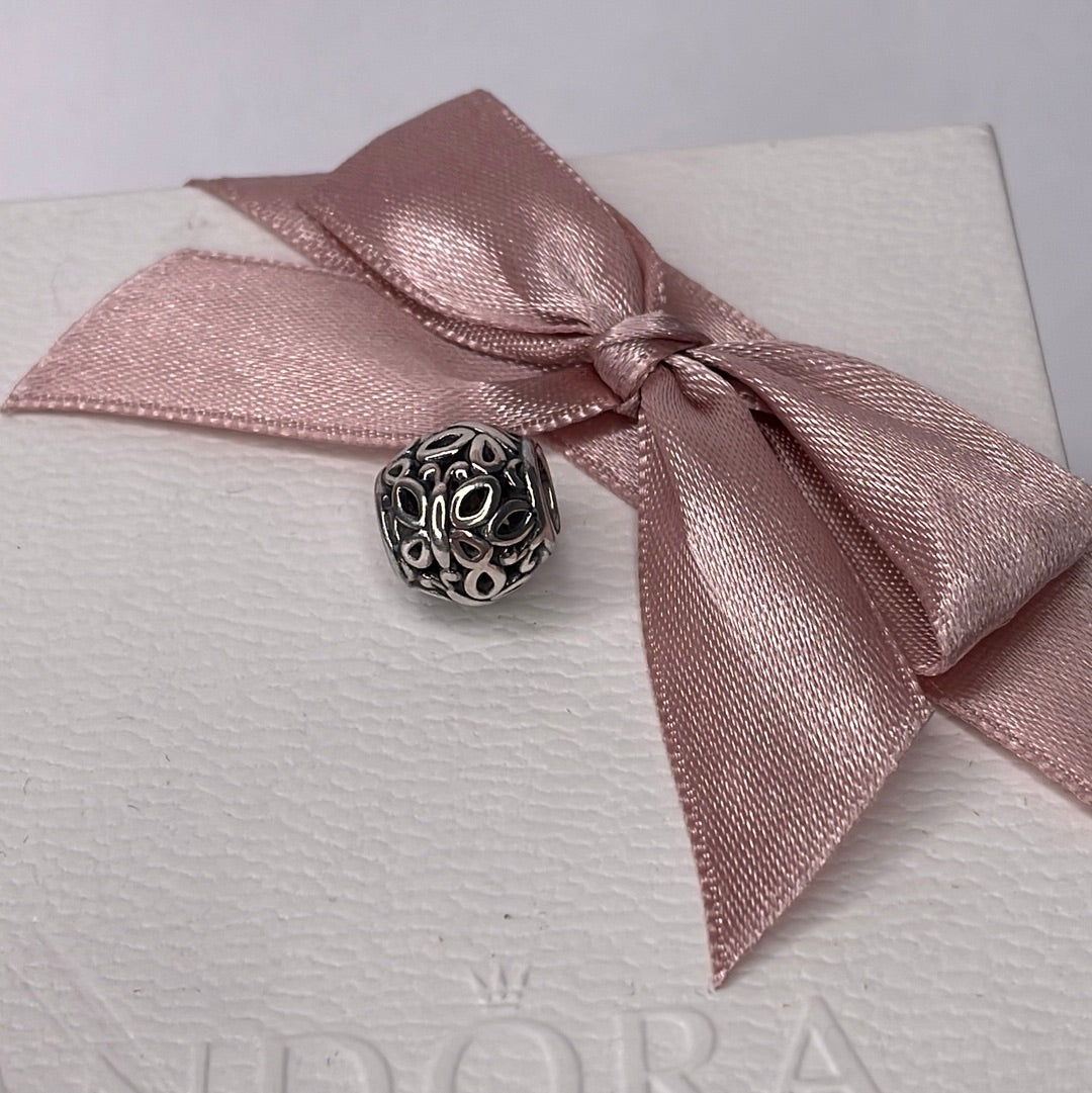 Genuine Pandora Butterfly Retired Open work Charm Ball