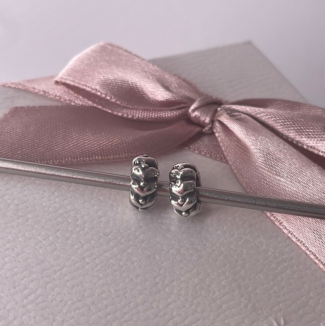 Genuine Pandora Spacers Dot and Arrow Retired