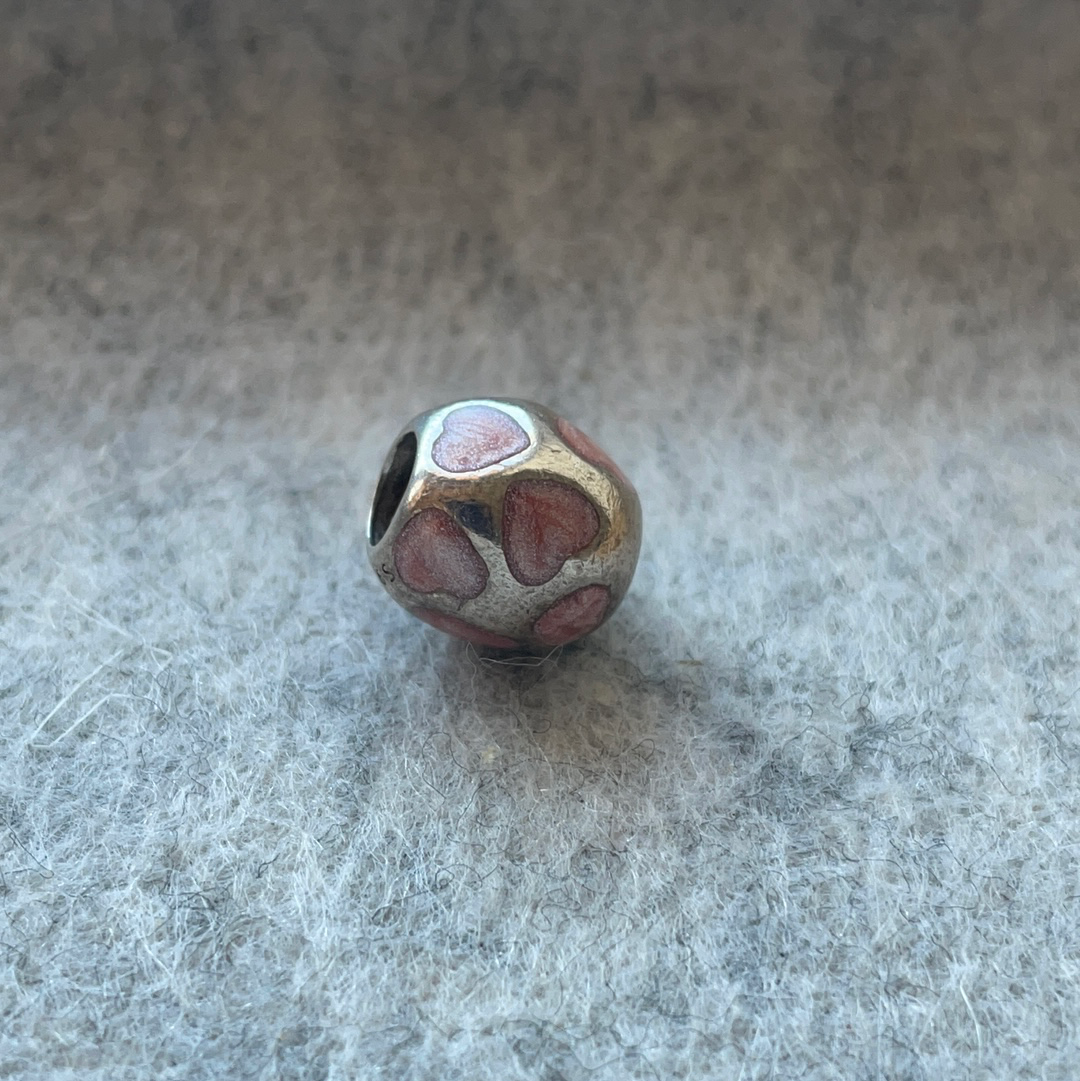Genuine Pandora Pearl Heart Charm Various Colour Options