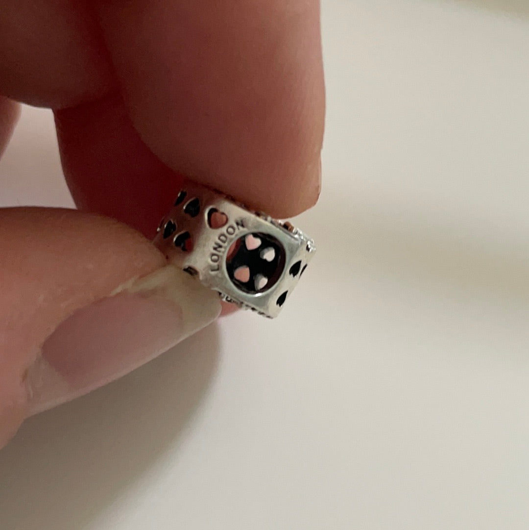 Genuine Pandora Pave Sparkling London Houses of Parliament Travel UK GB Charm