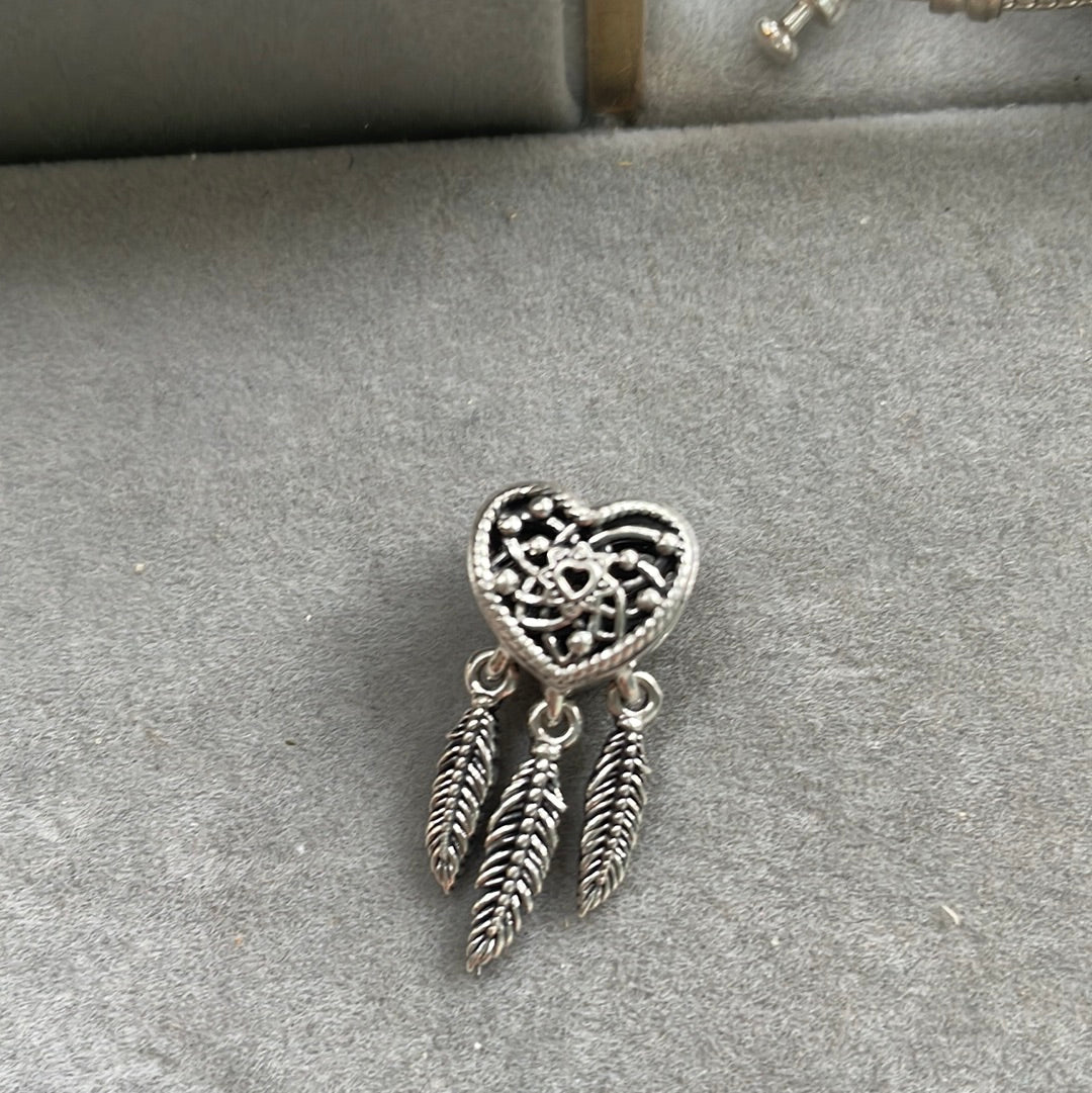 Genuine Pandora Dream Catcher Charm New Style “Dreams of the Heart”