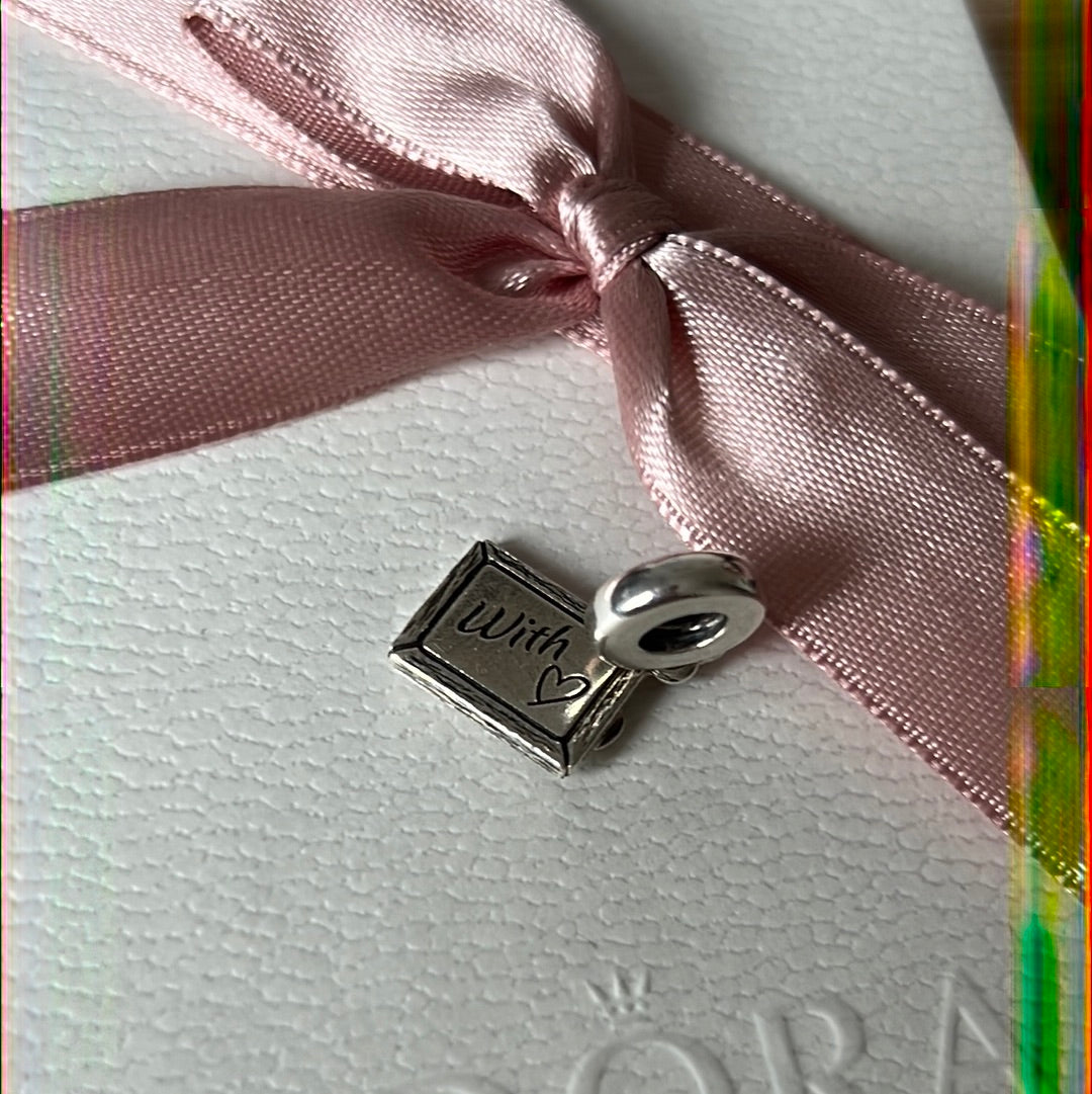 Genuine Pandora “Teach With Love” Teacher School Charm