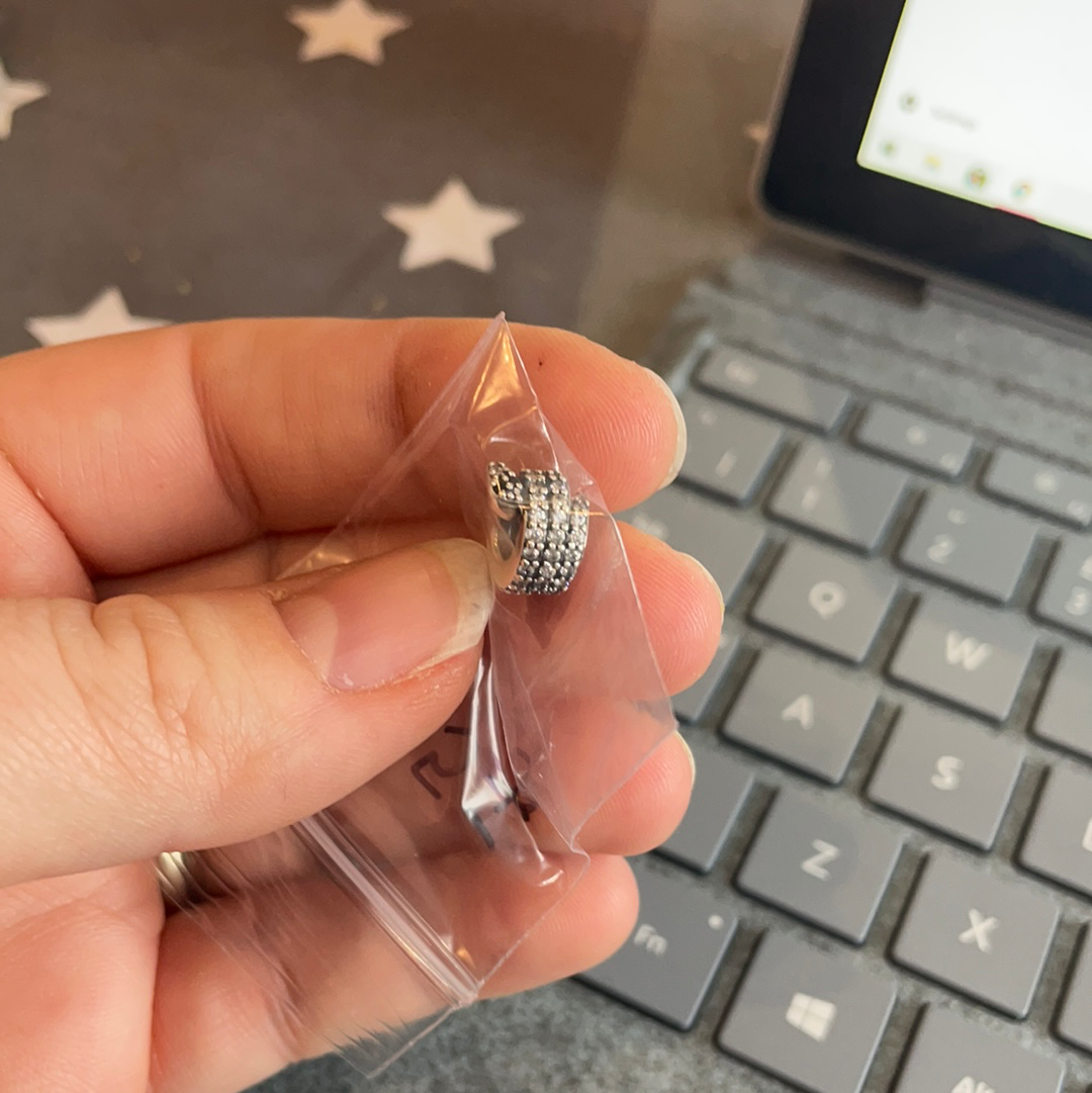 Genuine Pandora Snake Pave Animal Spacer Charm