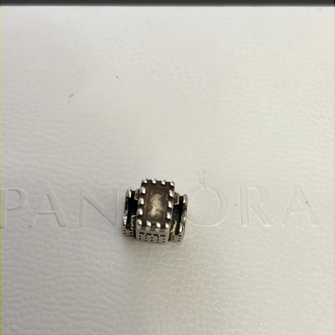 Sterling Silver Castle Scottish Welsh Celtic Charm
