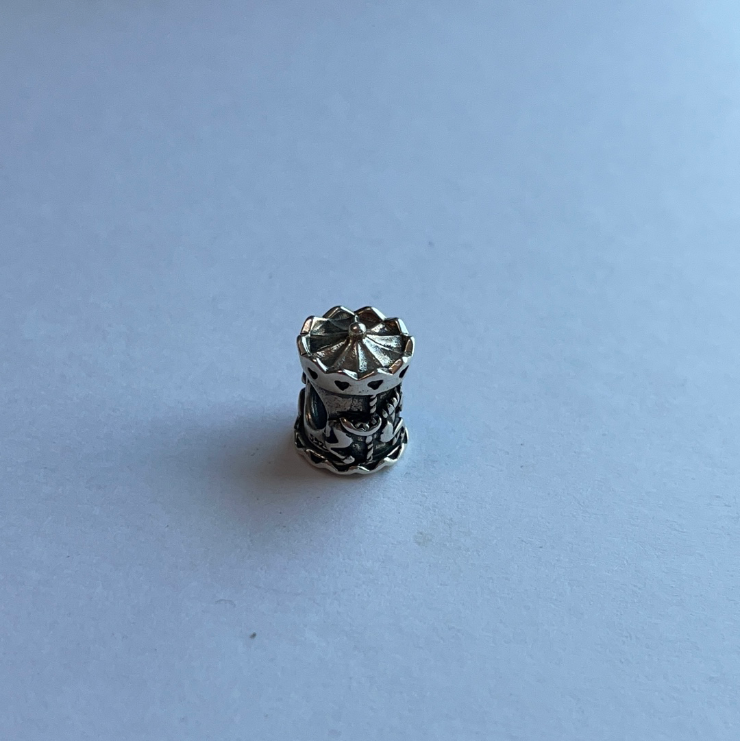 Genuine Pandora Two Tone Merry Go Round Carousel Charm