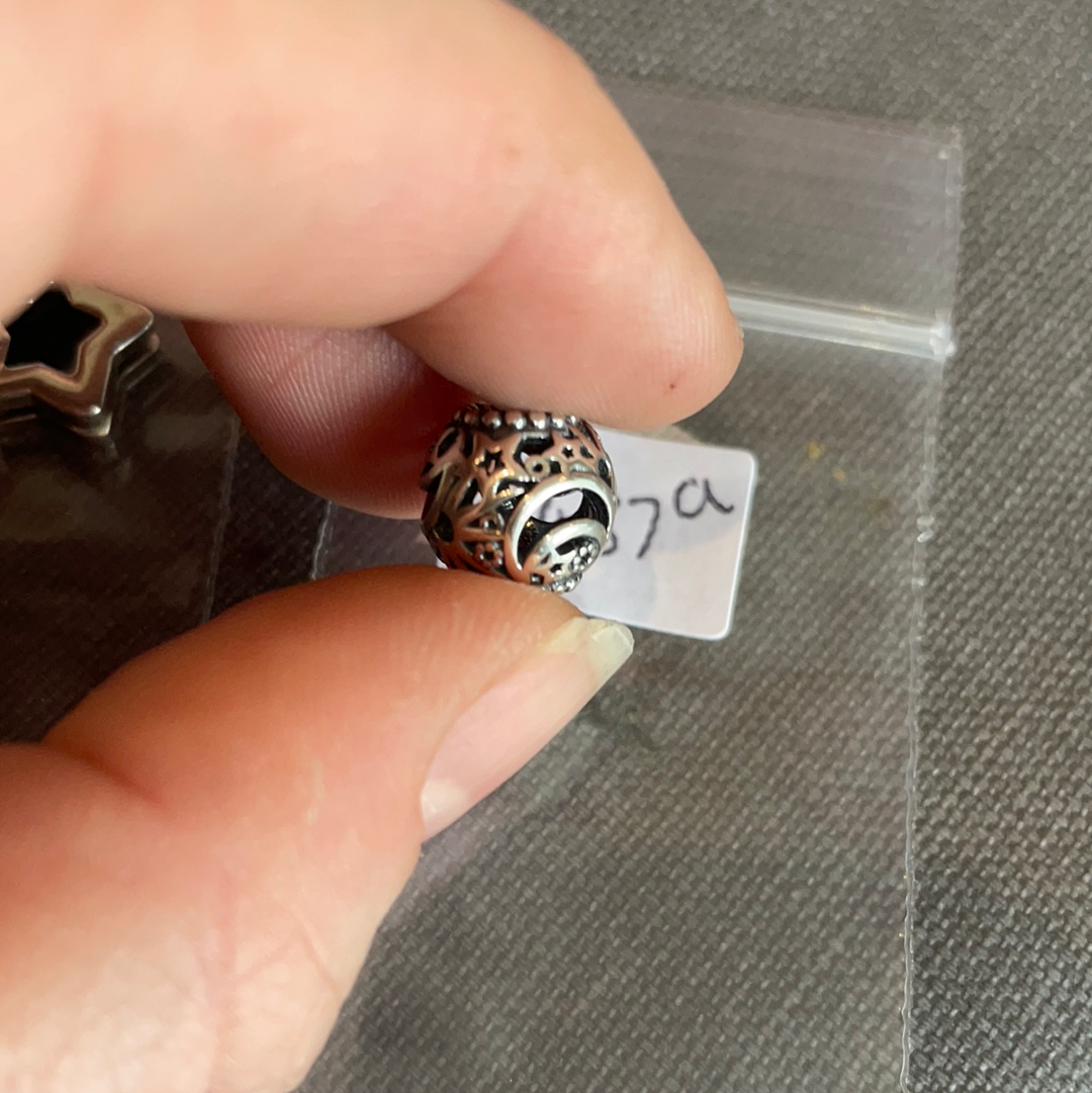 Genuine Pandora Night Sky Openwork Moon and Stars Celestial Charm BRAND NEW