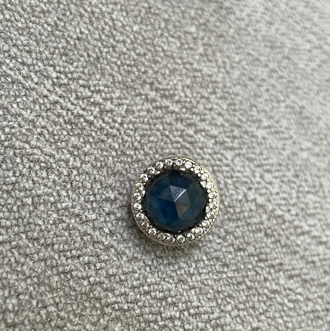 Genuine Pandora Navy Blue Radiant Heart Charm