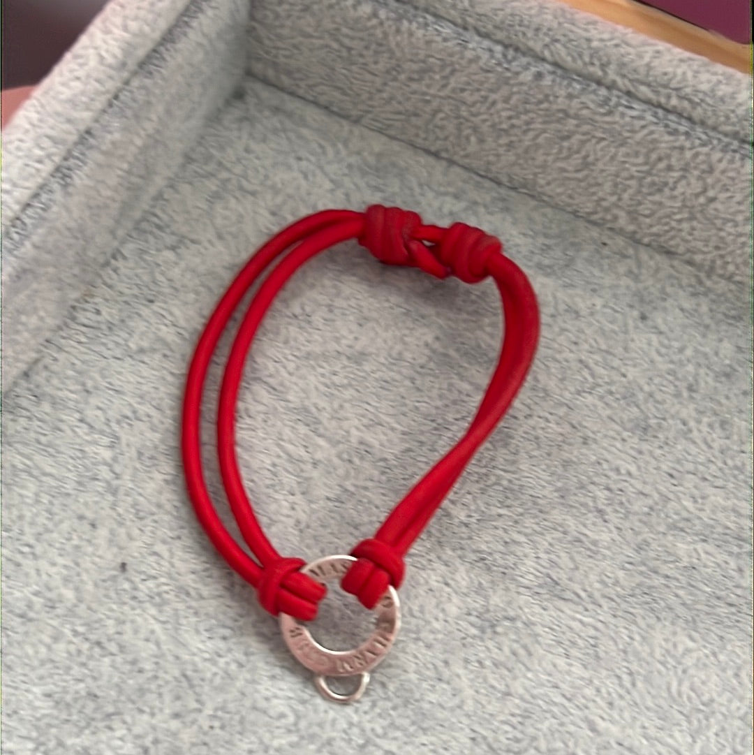 Thomas Sabo Red Elastic Material Bracelet Medium